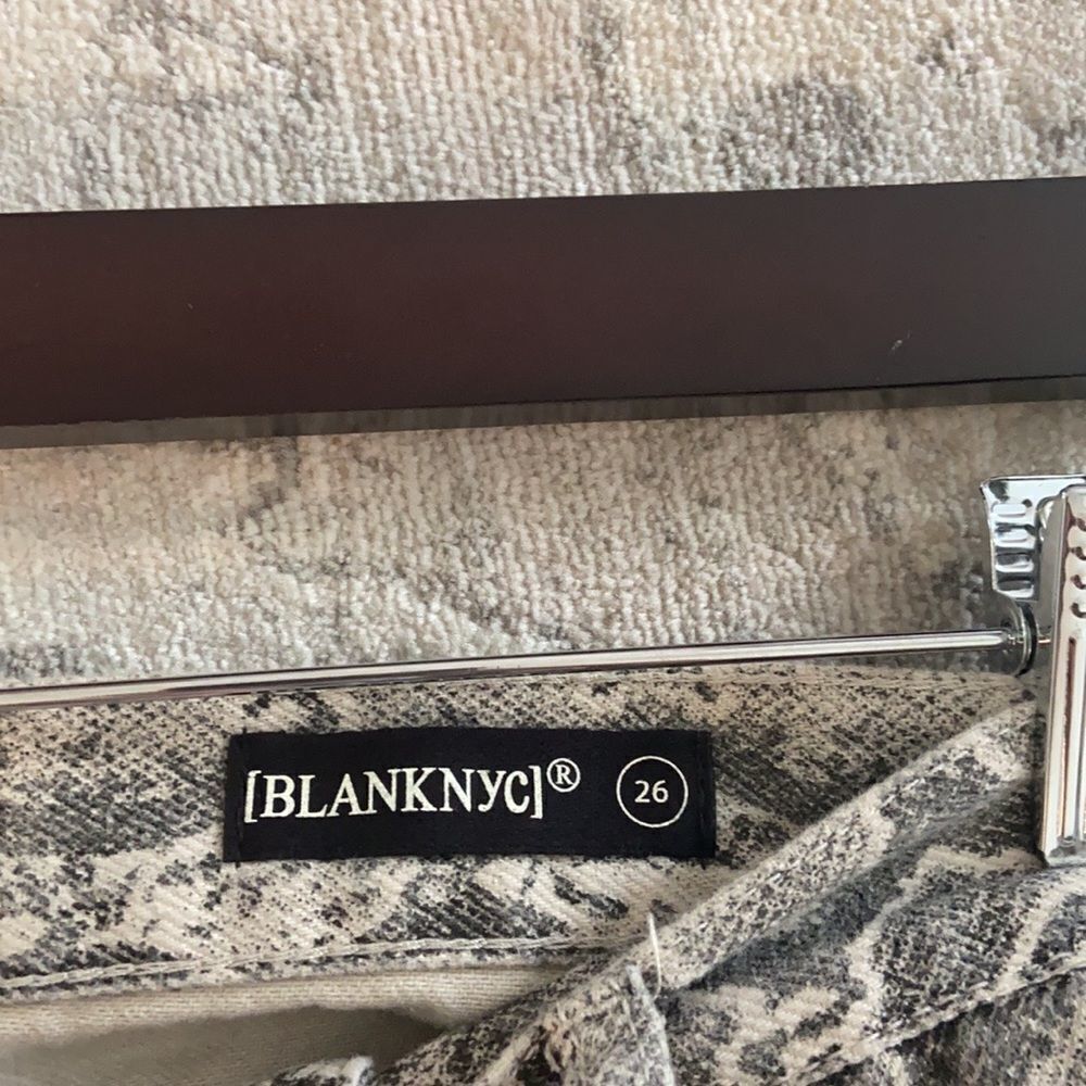 BLANK NYC Mini Snakeskin Jean Skirt - Picture 5 of 5